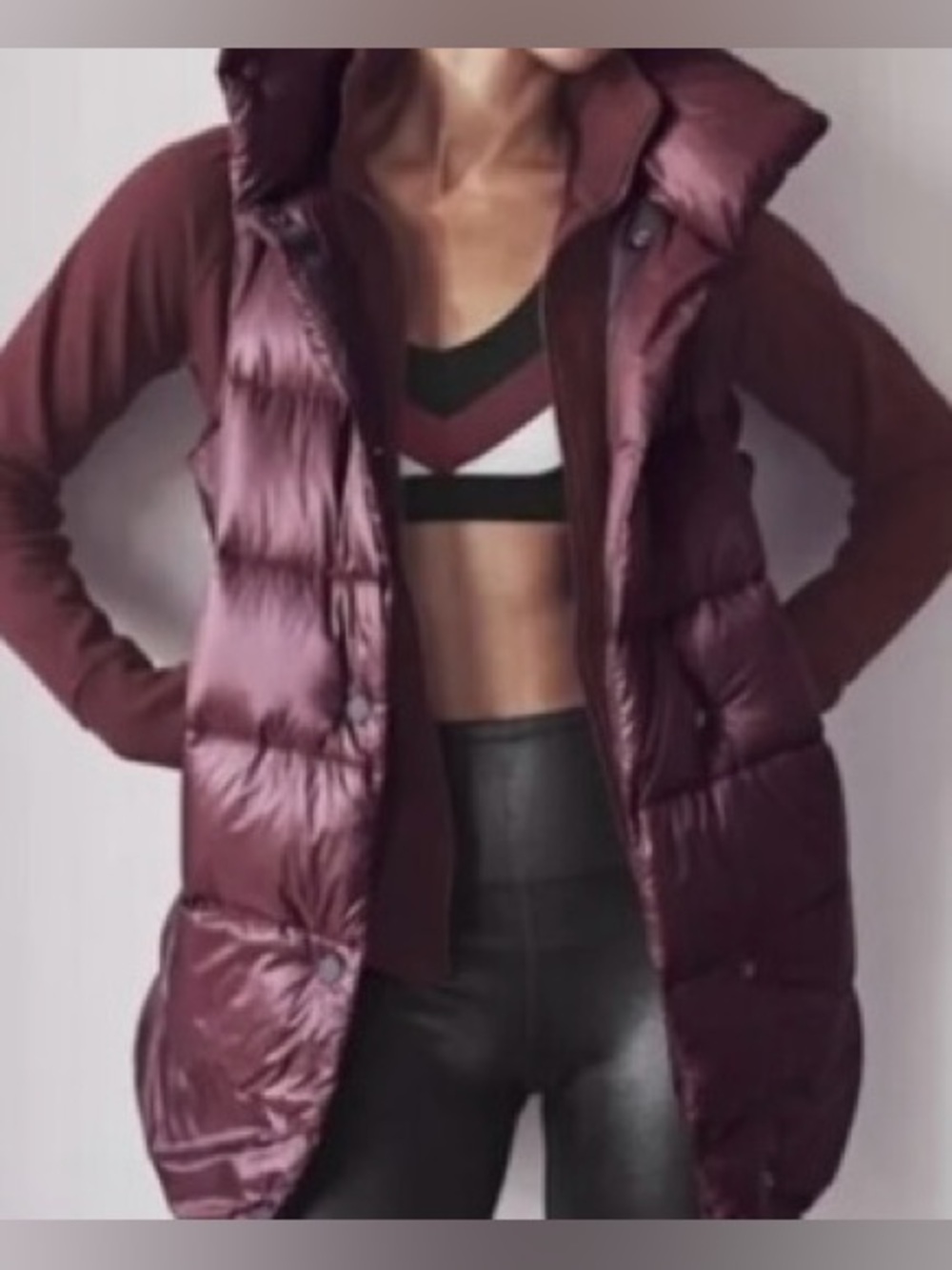 Athleta Haven goose down puffer vest size XL